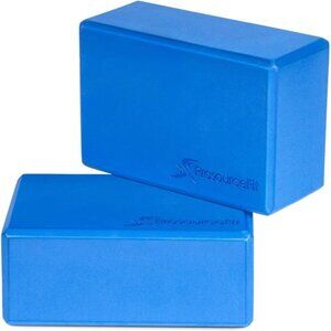 Fit Foam Yoga Blocks Set of 2, High Density EVA Yoga Bricks, Sturdy